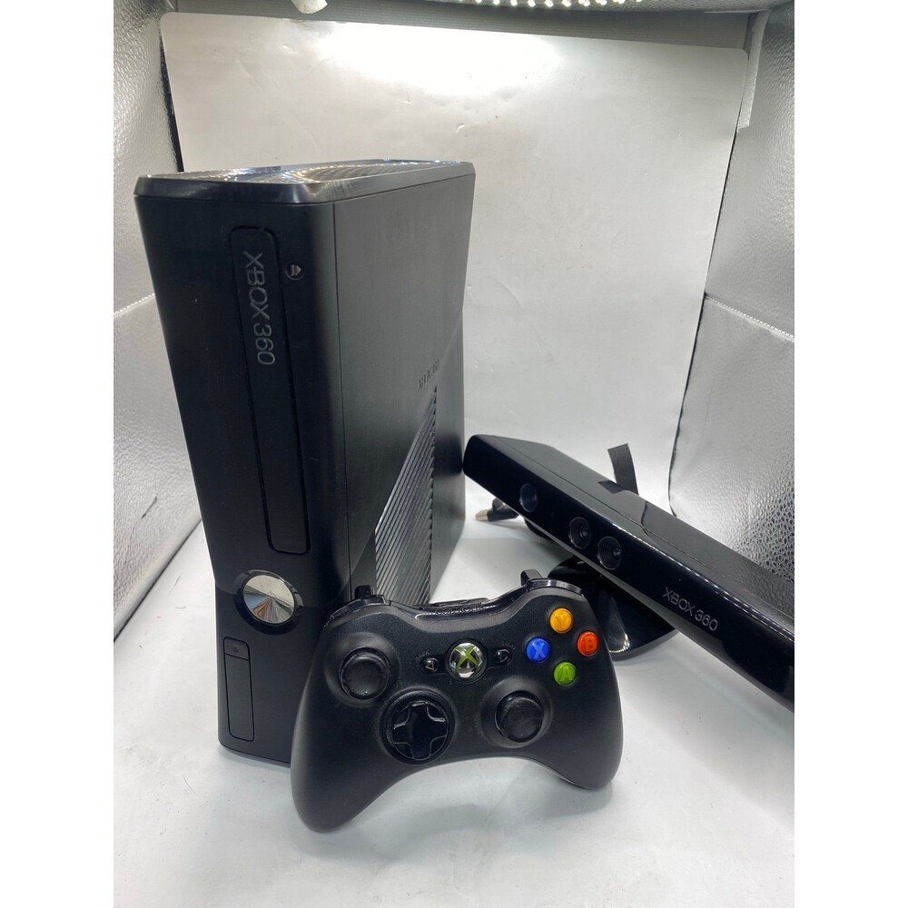 Microsoft Xbox 360 Slim 250GB console With Kinect Bundle Tested And Working!